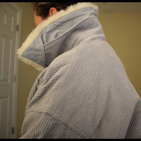 Avec Les Filles | Blue Oversized Corduroy Jacket - Picture 4 of 10